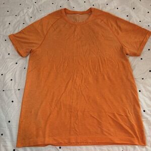 Lululemon Metal Vent Tech Short Sleeve Sundance/Lit Orange Size Large